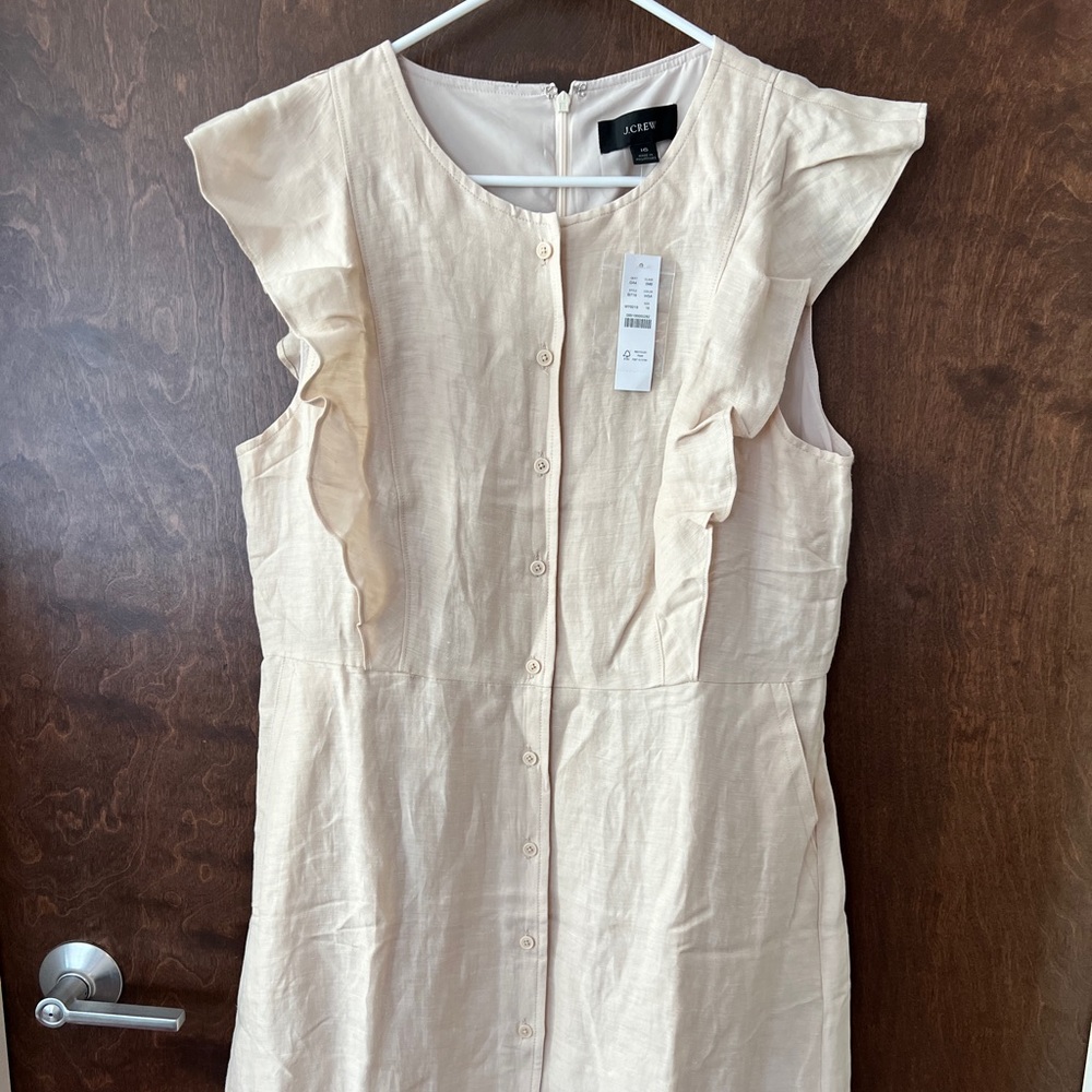 JCrew Linen Blend Mini Dress